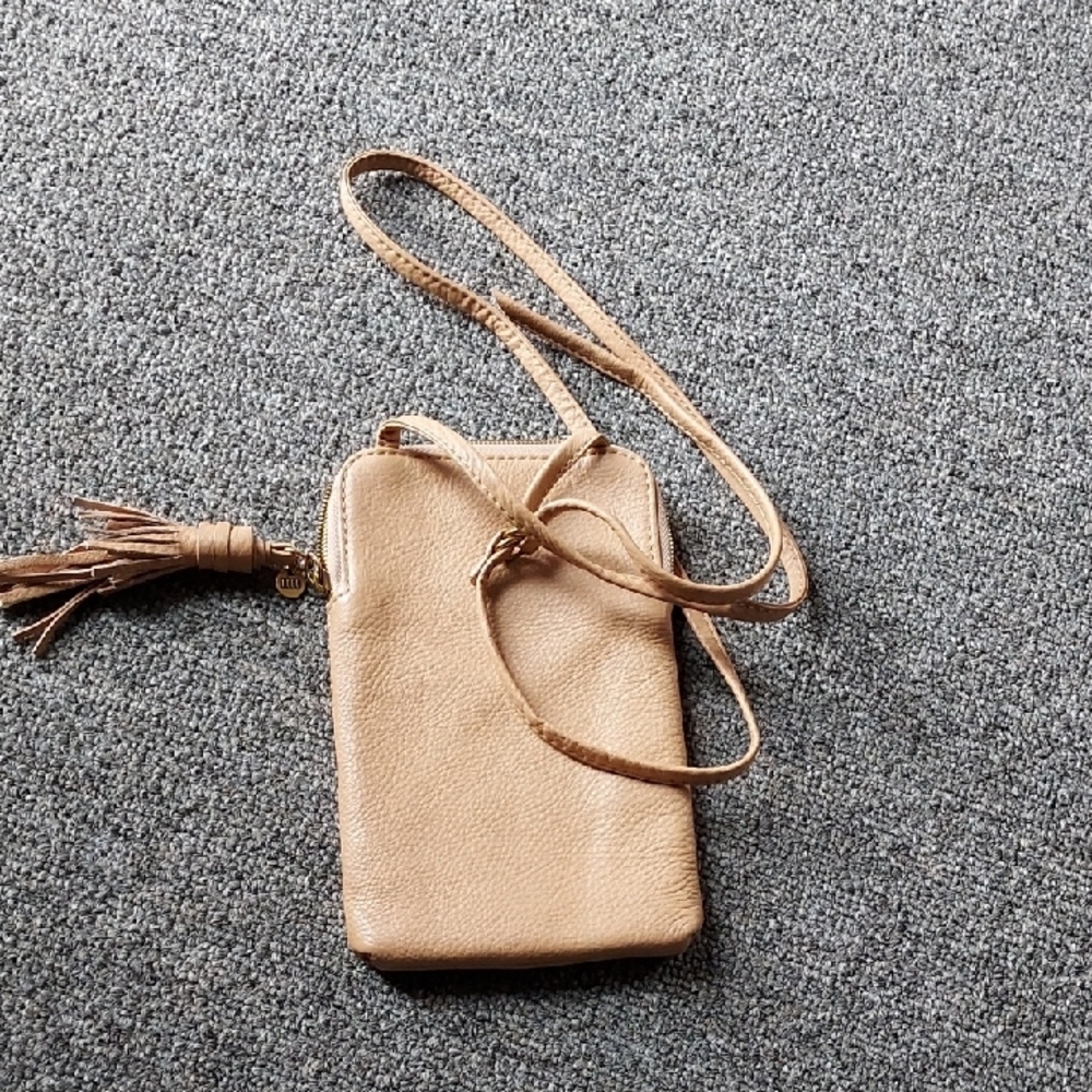 HOBO Nila Tan Crossbody Bag with Tassel Accent - Picture 3 of 5